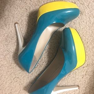 Nine West platform heels 9.5M patent leather